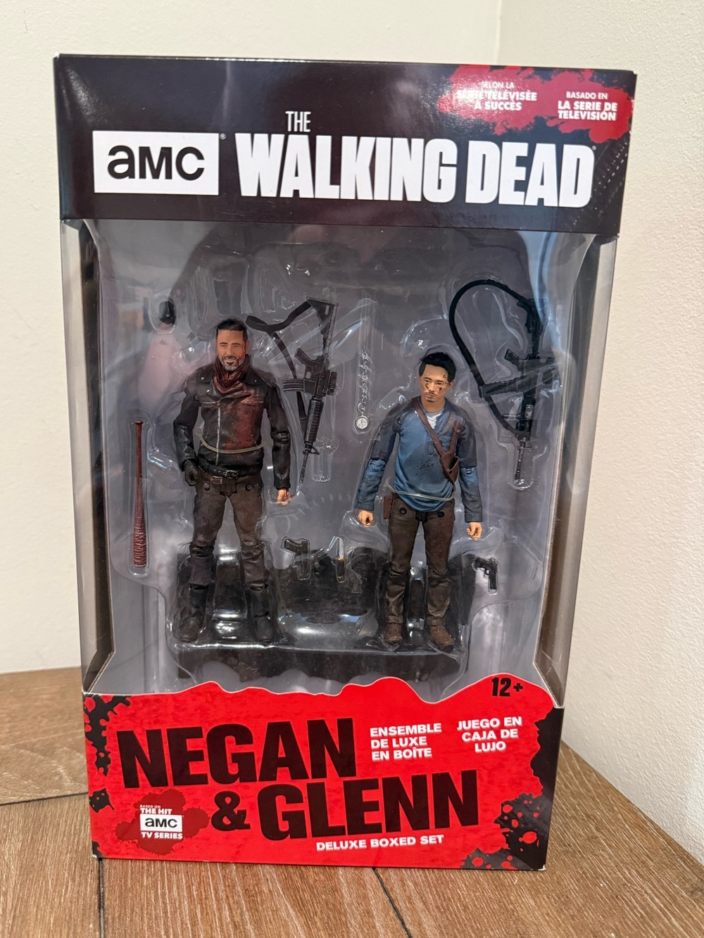 McFarlane Walking Dead TV Negan & Glenn 5" Figure Deluxe Box Series New 2017